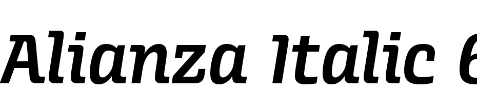Alianza Italic 600 Yazı tipi ücretsiz indir